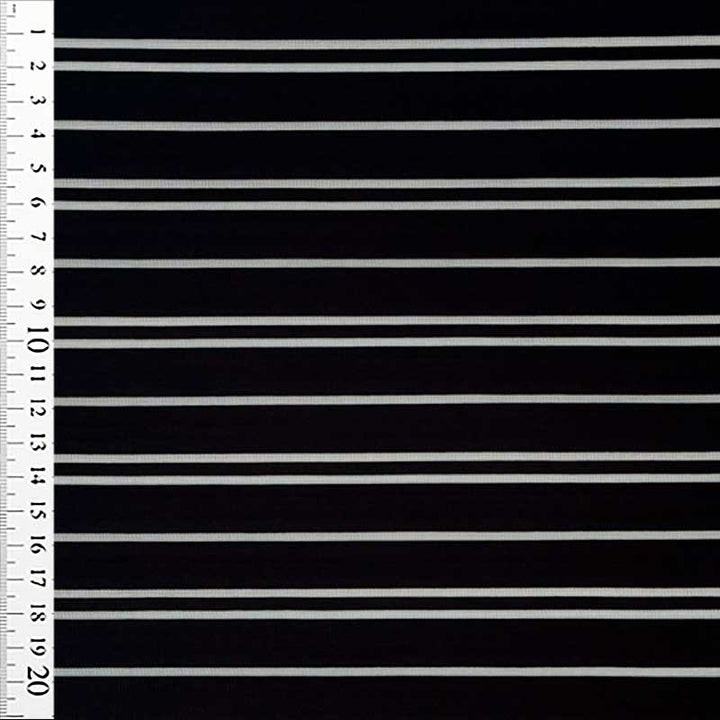 Polyester jersey med gennemsigtige striber