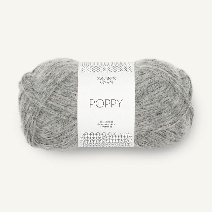Poppy garn fra Sandnes Garn Gråmeleret
