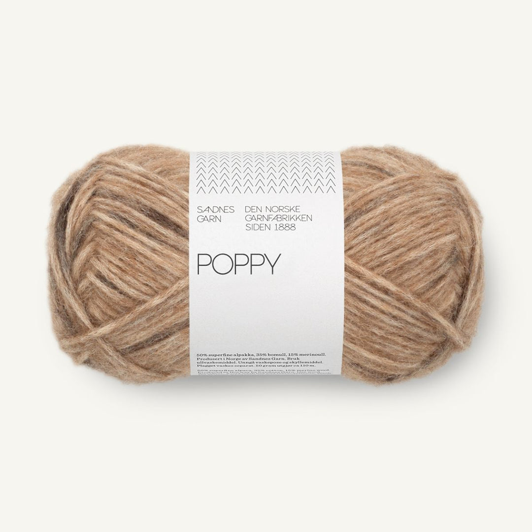 Poppy garn fra Sandnes Garn Chocolate chip cookie