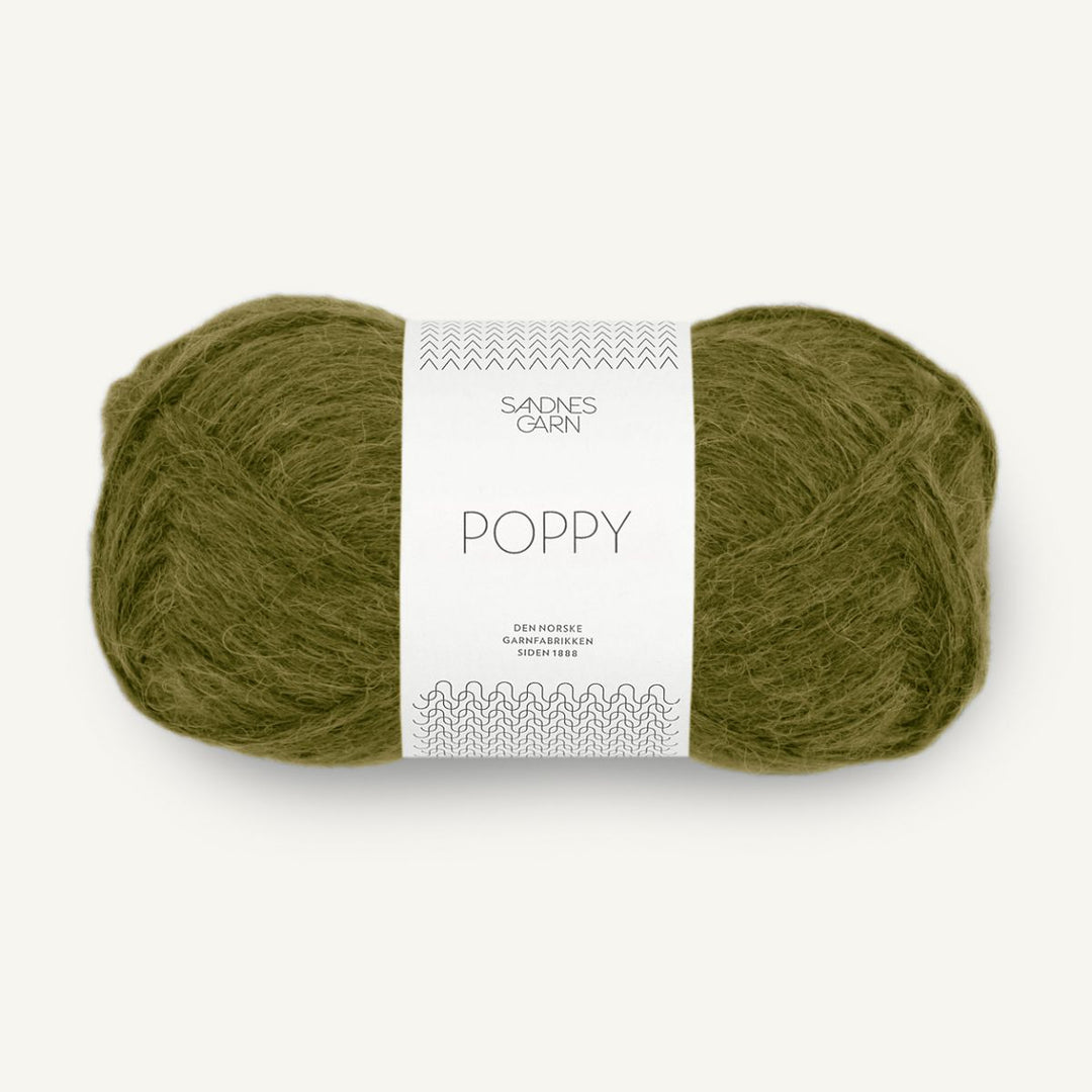 Poppy garn fra Sandnes Garn Moss green