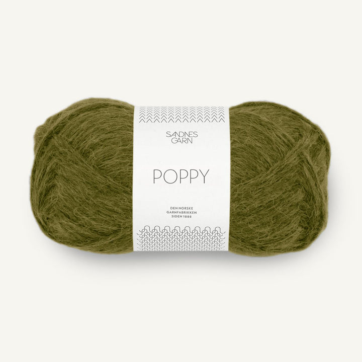 Poppy garn fra Sandnes Garn Moss green
