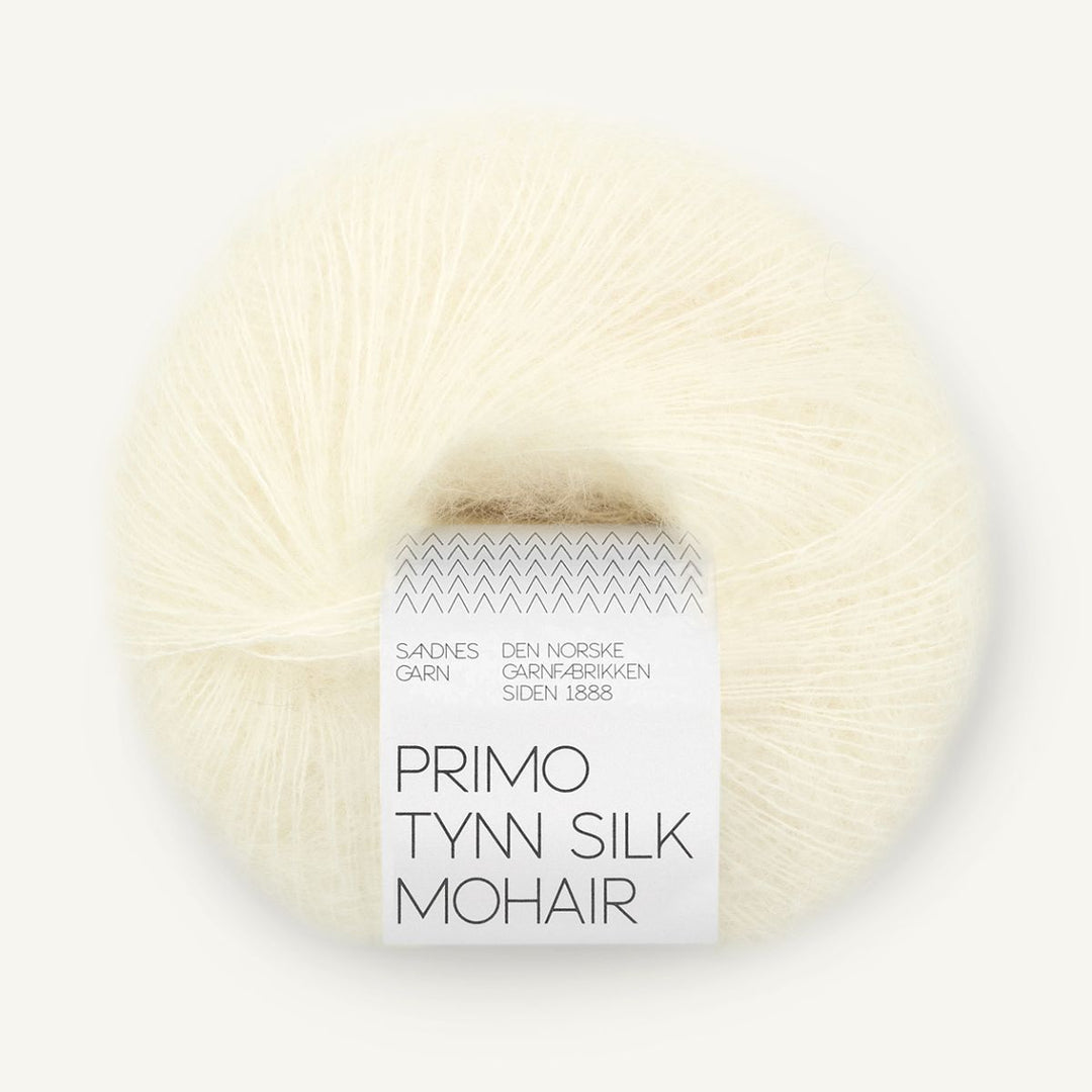 Primo Tynd Silk Mohair garn fra Sandnes Garn Natur