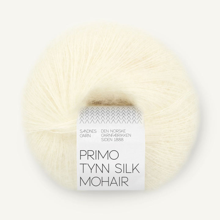 Primo Tynd Silk Mohair garn fra Sandnes Garn Natur