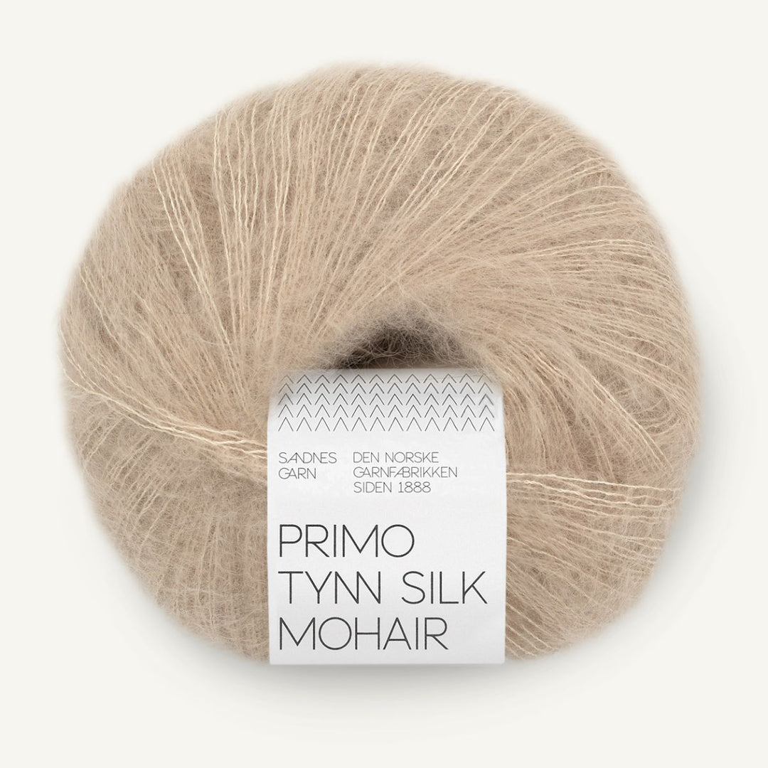Primo Tynd Silk Mohair garn fra Sandnes Garn Lys beige