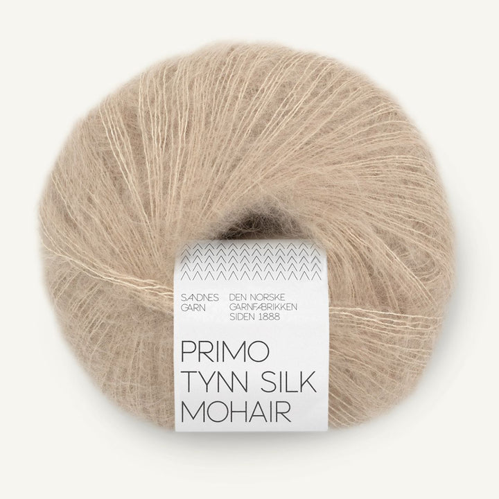 Primo Tynd Silk Mohair garn fra Sandnes Garn Lys beige