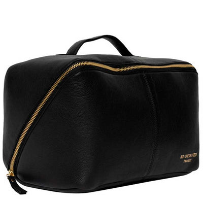 Lædertaske project 10 fra RE:DESIGNED i black/gold