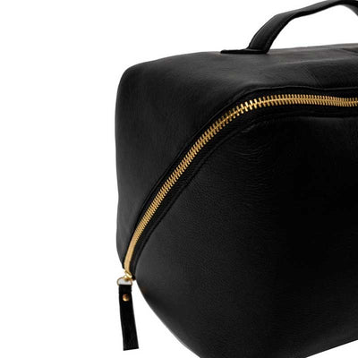 Lædertaske project 10 fra RE:DESIGNED i black/gold