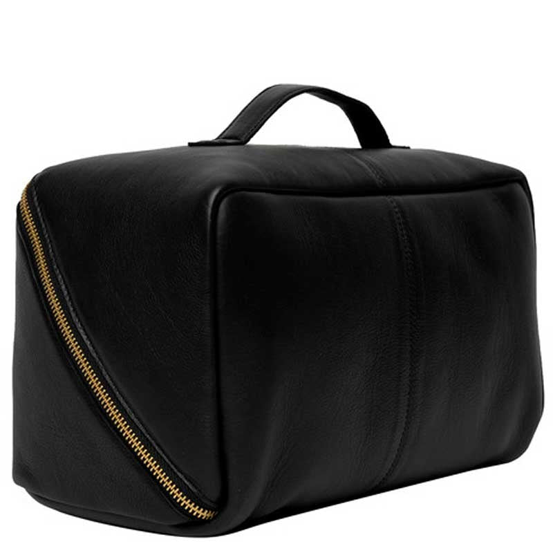 Lædertaske project 10 fra RE:DESIGNED i black/gold