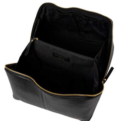 Lædertaske project 10 fra RE:DESIGNED i black/gold