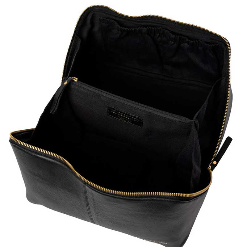 Lædertaske project 10 fra RE:DESIGNED i black/gold