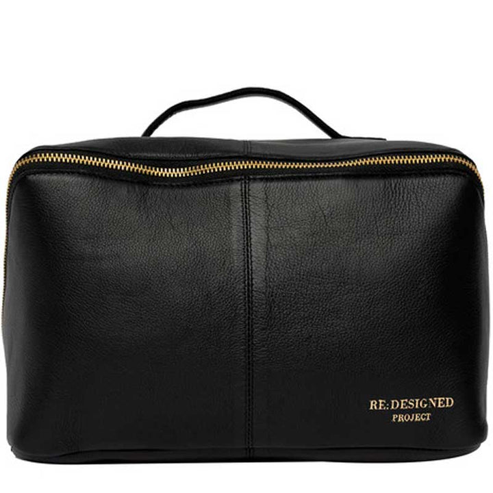 Lædertaske project 10 fra RE:DESIGNED i black/gold