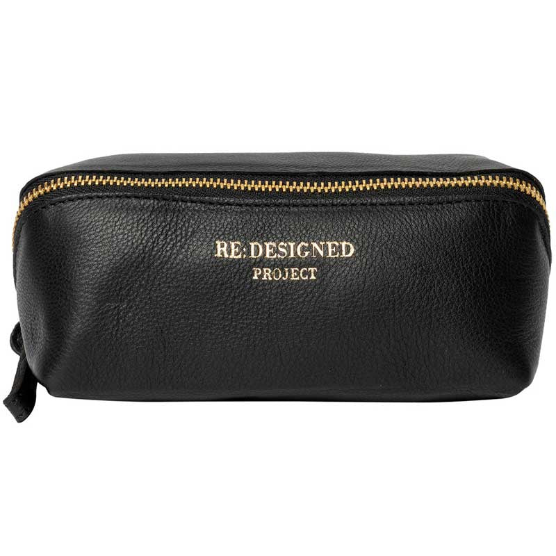 Lædertaske project 36 fra RE:DESIGNED black/gold
