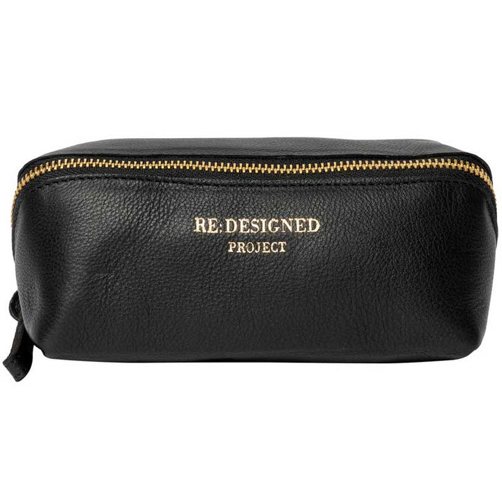 Lædertaske project 36 fra RE:DESIGNED black/gold