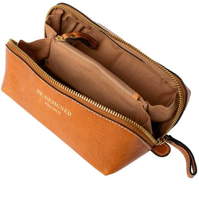 Lædertaske project 36 fra RE:DESIGNED burned tan/gold