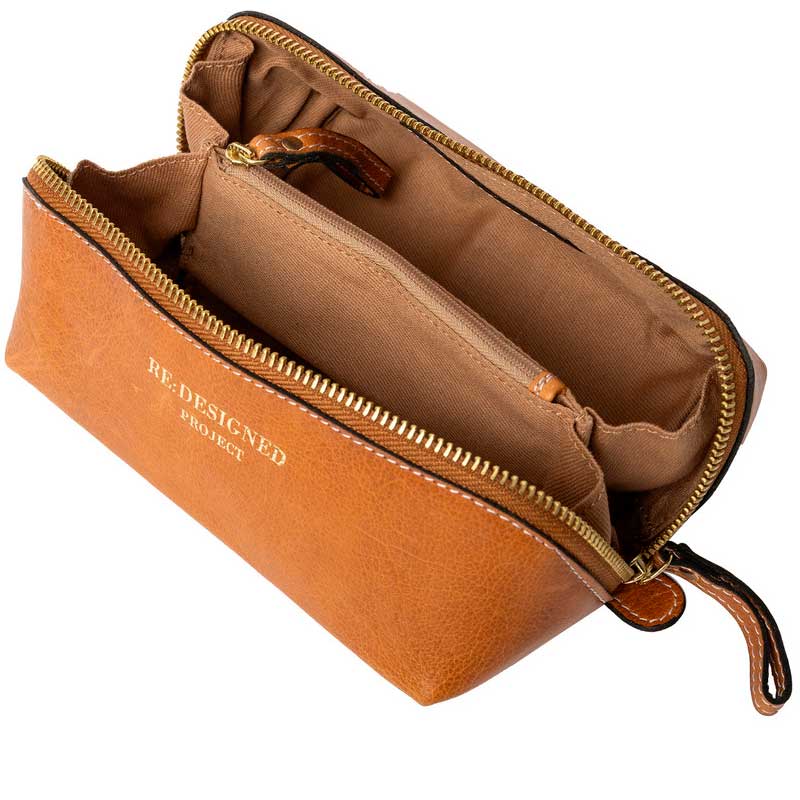 Lædertaske project 36 fra RE:DESIGNED burned tan/gold