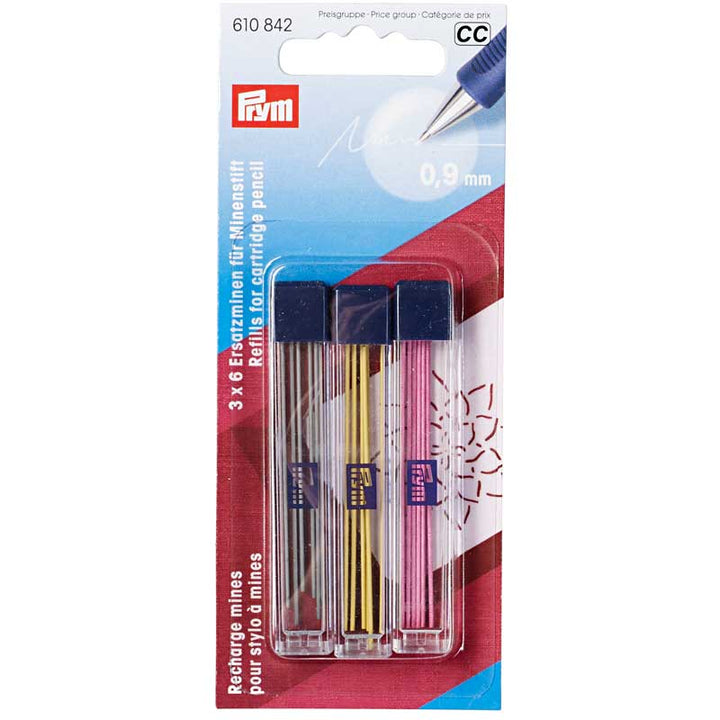 Kridtpind refill i 3 farver