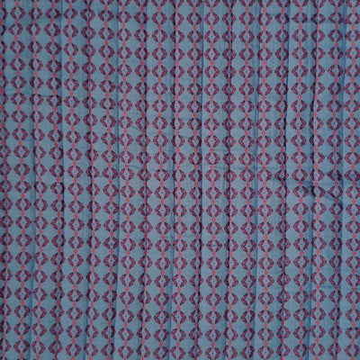 Quiltede qauze med blomster pink