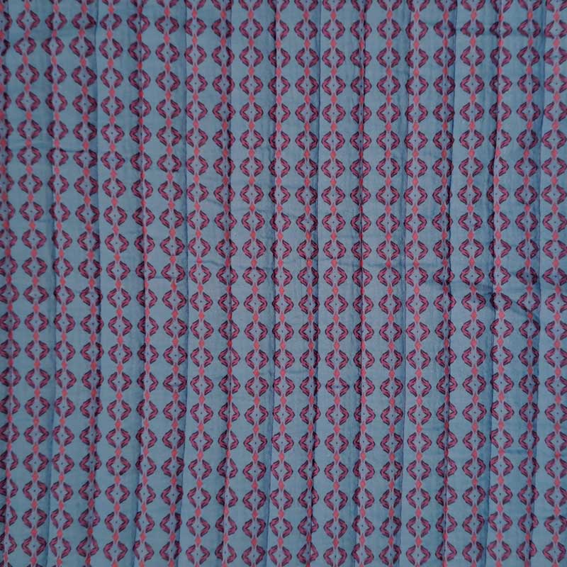 Quiltede qauze med blomster pink