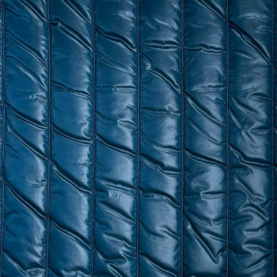 Quilt i baner, petrol - KreStoffer