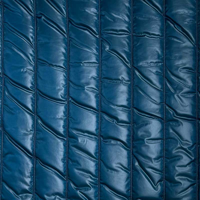 Quilt i baner, petrol - KreStoffer