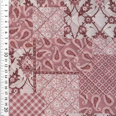 Quilt med rosa patchwork - KreStoffer