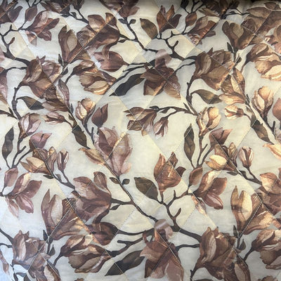 Quilt stof med digitaltrykte blomster