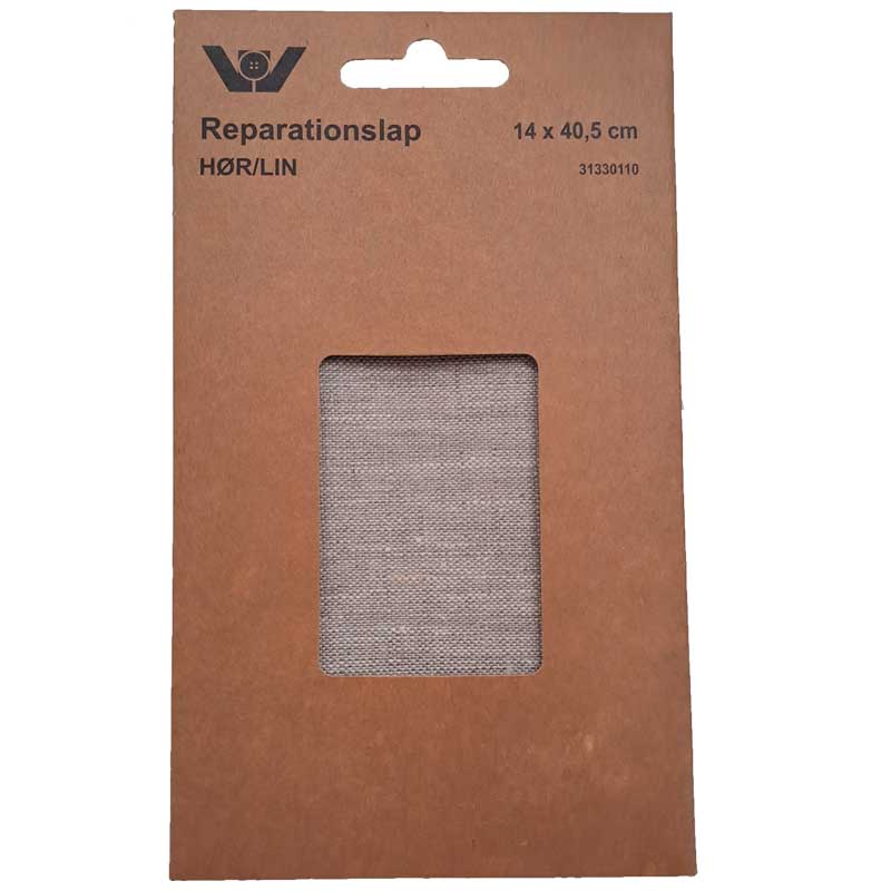 Reparationslap hør, beige 0006 - KreStoffer