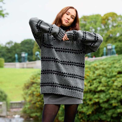 Strikkekit Ridge Sweater Man 2513-2 i Atlas garn