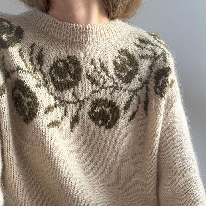 Rosie Yoke Blouse fra Le Knit (opskrift i fysisk papirudgave)