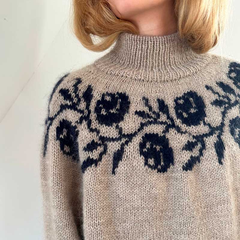 Rosie Yoke sweater fra Le Knit (Opskrift i fysisk papirudgave)