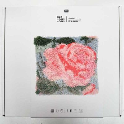 Ryakit Hooki Pude med Rose fra Rico - KreStoffer