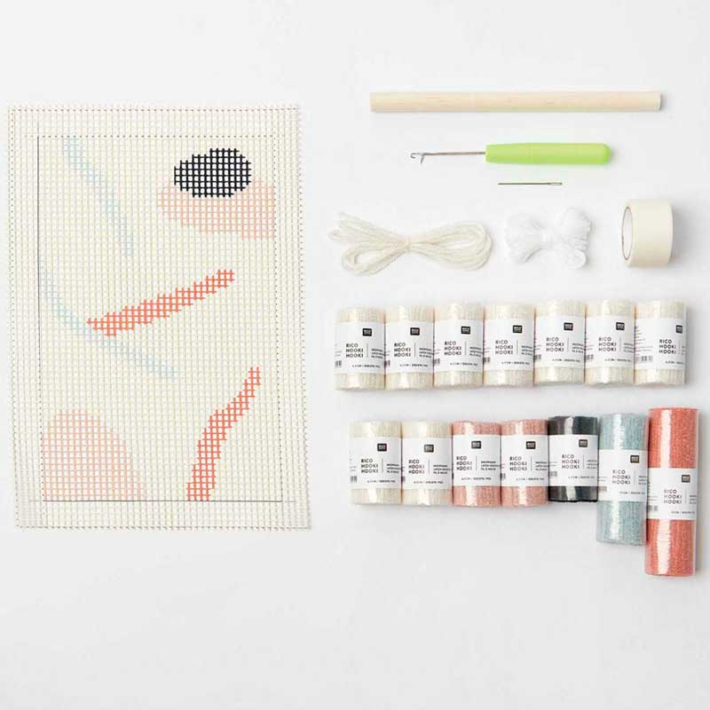 Ryakit Hooki vægophæng med Wall Hanging Stones fra Rico - KreStoffer