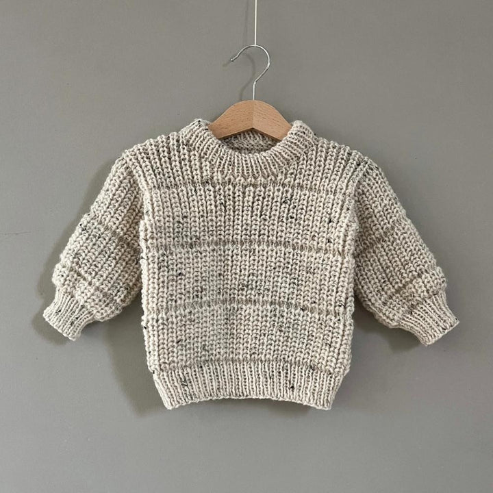 Strikkekit Silas Sweater fra Woolix i Peer Gynt TWEED