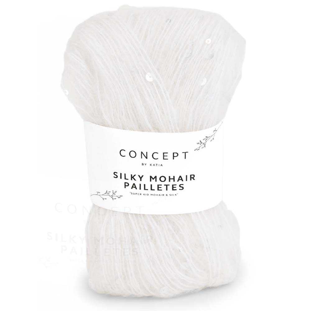 Silky Mohair Paillettes garn fra Concept by Katia Hvid