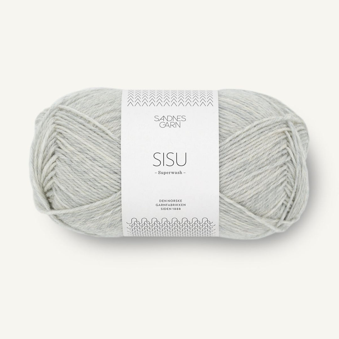 Sisu garn fra Sandnes Garn Lys gråmeleret