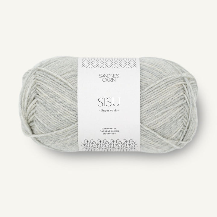 Sisu garn fra Sandnes Garn Lys gråmeleret