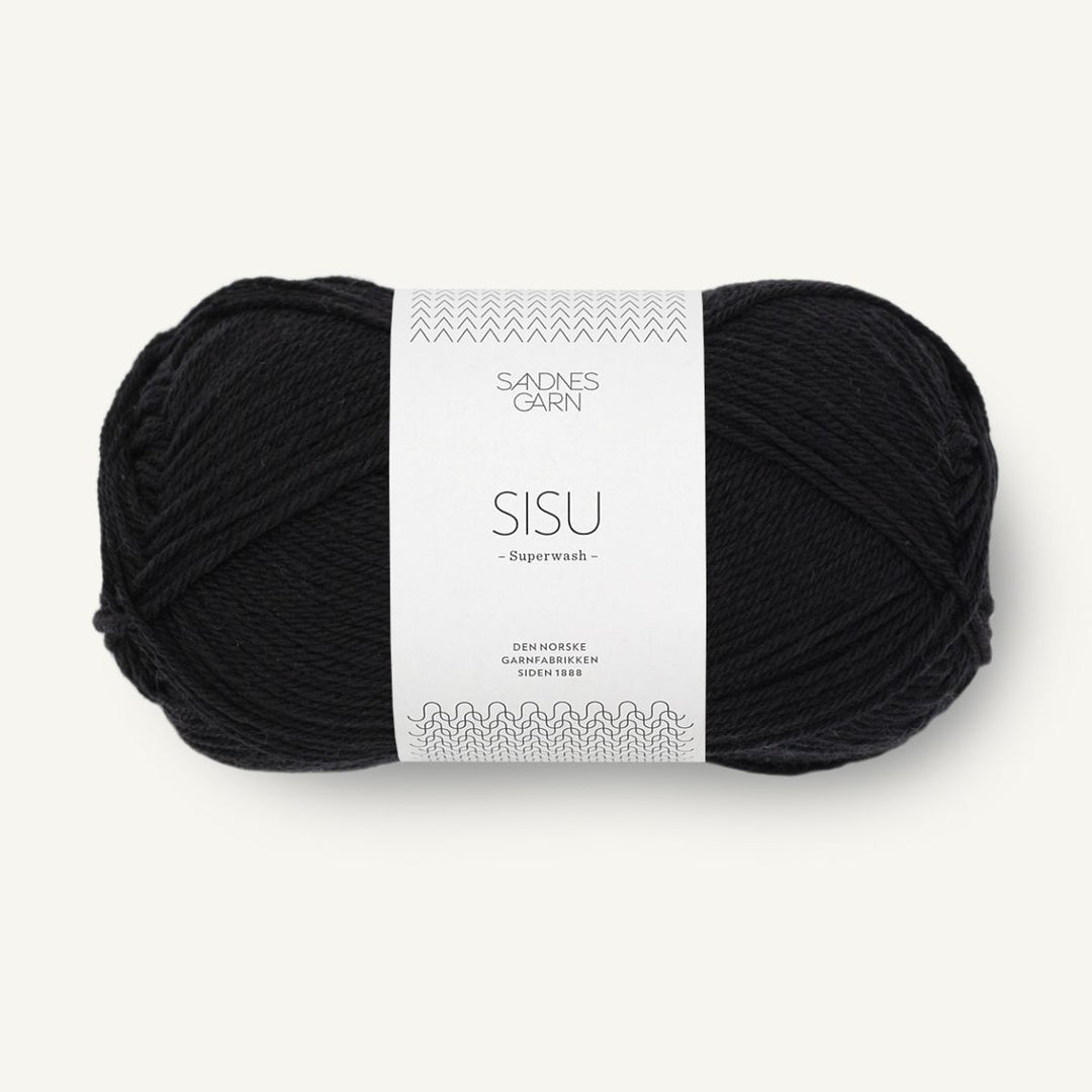 Sisu garn fra Sandnes Garn Sort