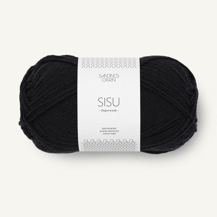 Sisu garn fra Sandnes Garn Sort