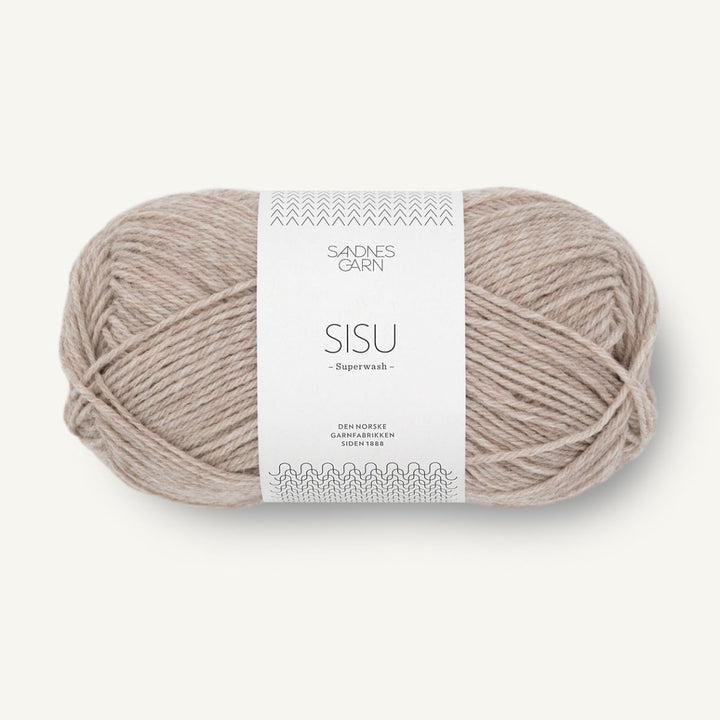 Sisu garn fra Sandnes Garn Lys beige meleret