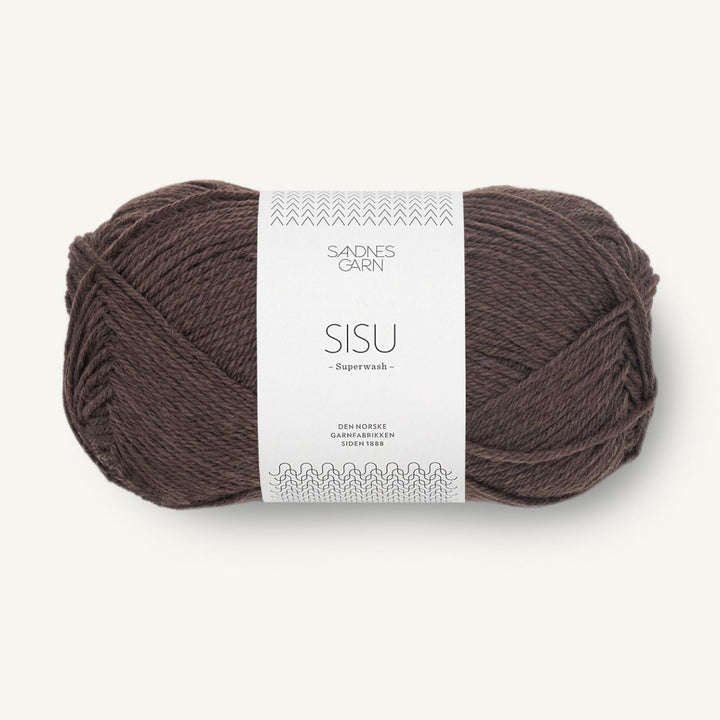 Sisu garn fra Sandnes Garn Mørk chokolade