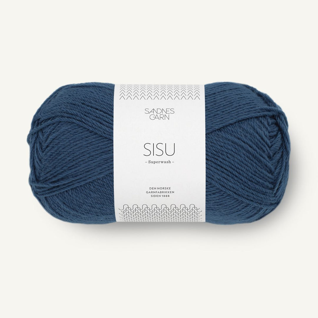 Sisu garn fra Sandnes Garn Mørk blå