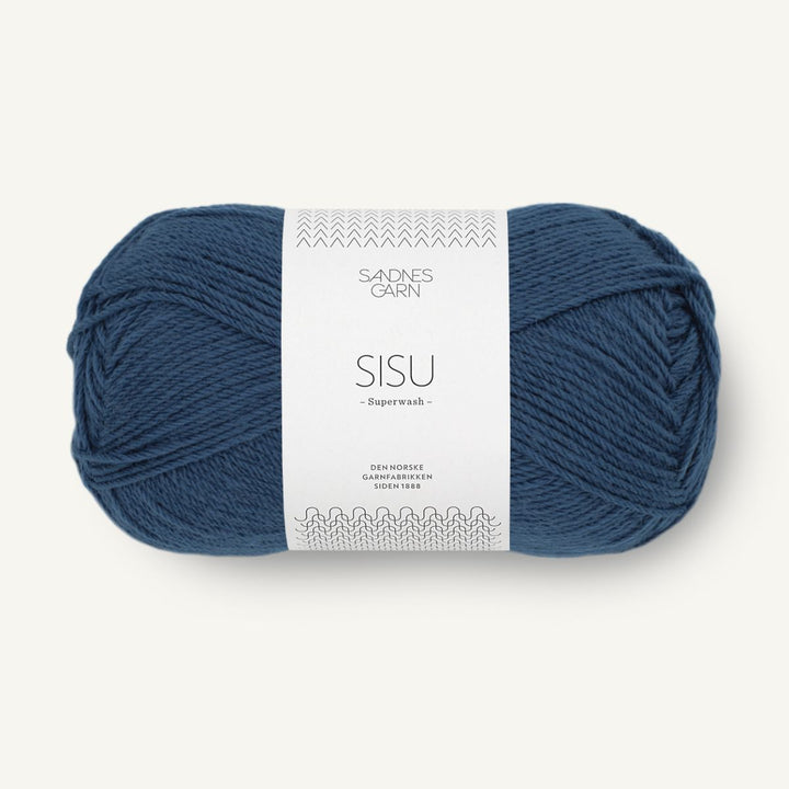 Sisu garn fra Sandnes Garn Mørk blå