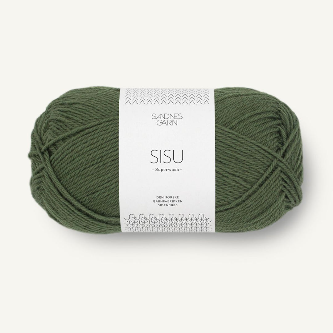 Sisu garn fra Sandnes Garn Mosegrøn