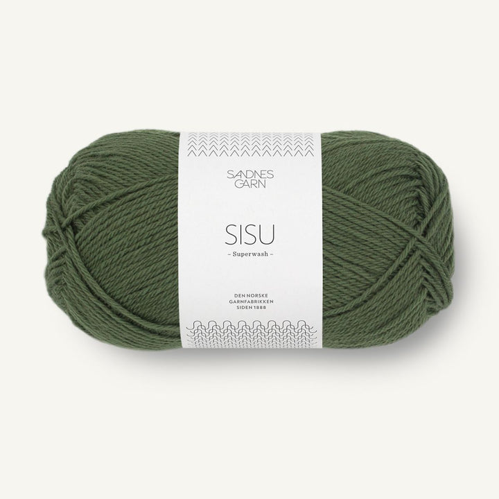 Sisu garn fra Sandnes Garn Mosegrøn