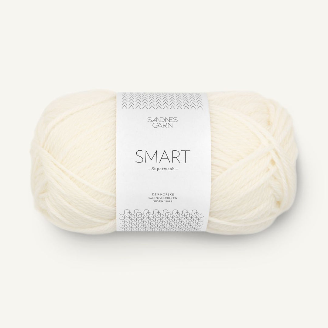 Smart garn fra Sandnes Garn Hvid