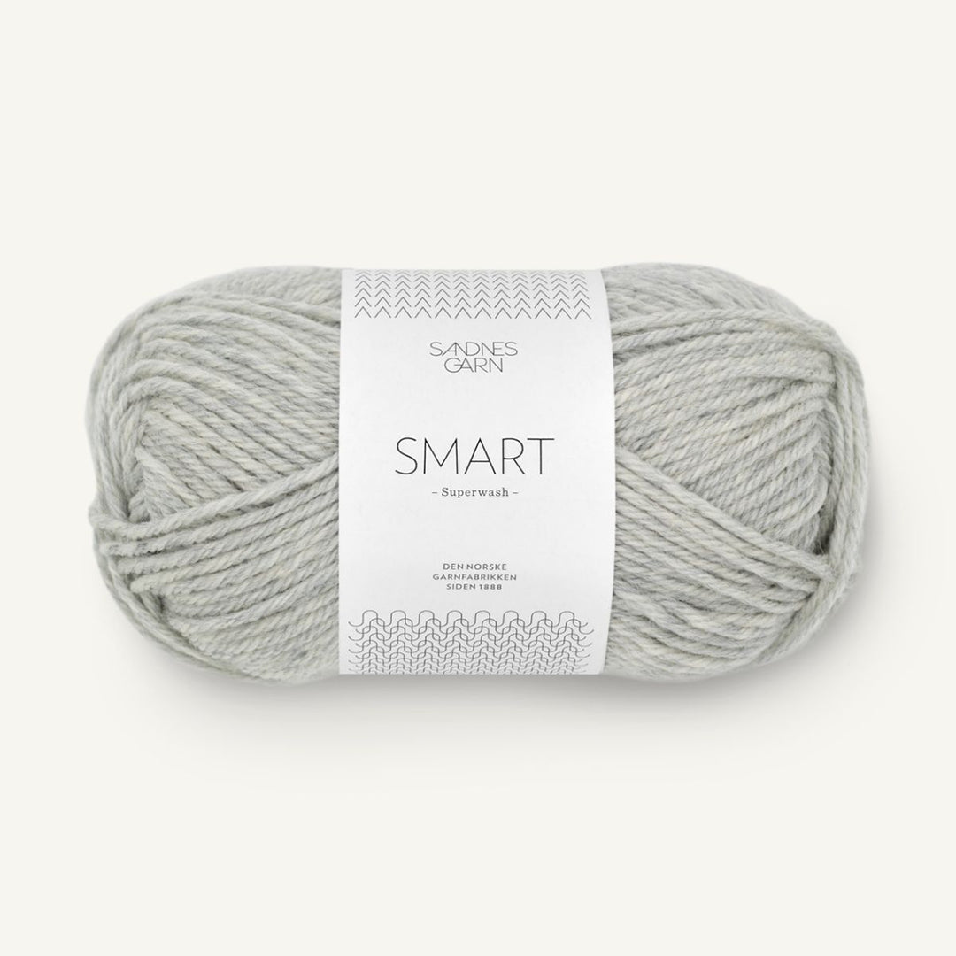 Smart garn fra Sandnes Garn Lys gråmeleret
