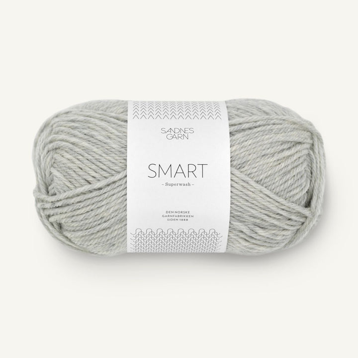 Smart garn fra Sandnes Garn Lys gråmeleret