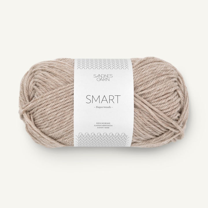 Smart garn fra Sandnes Garn Gråbeige meleret