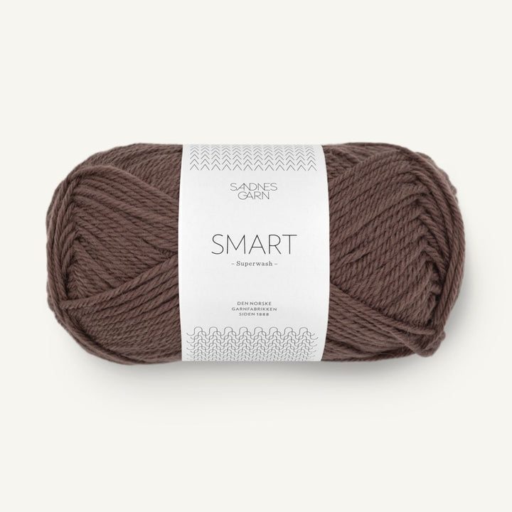 Smart garn fra Sandnes Garn Mørk brun