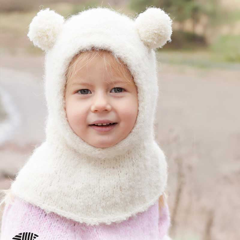 Strikkekit Snow Bear Balaclava 50-12 fra DROPS